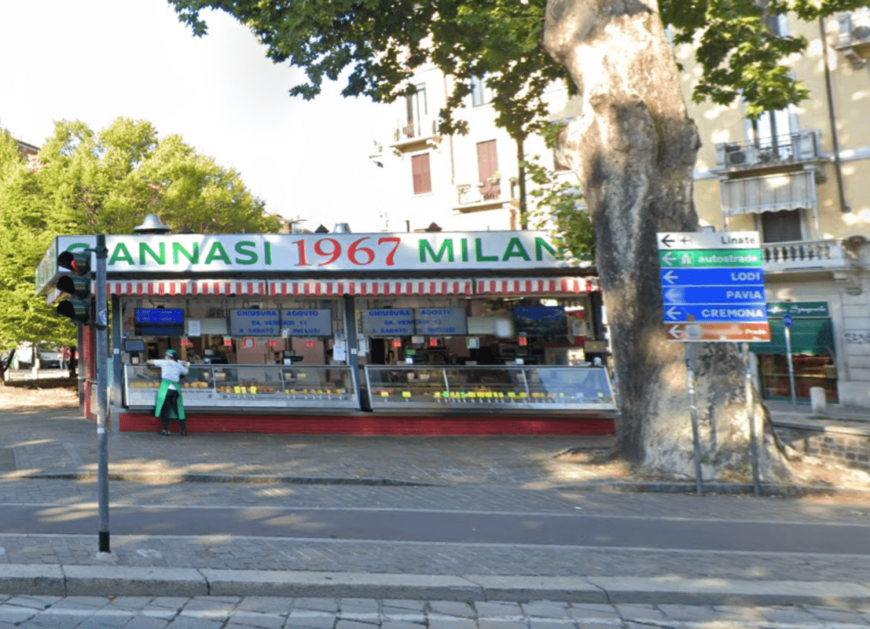 Il negozio di Giannasi a Milano