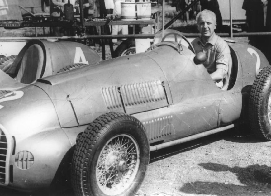 8 aprile 1951. Gigi Villoresi su Ferrari 166 F2 al Gran Premio di Marsiglia (primo classificato).