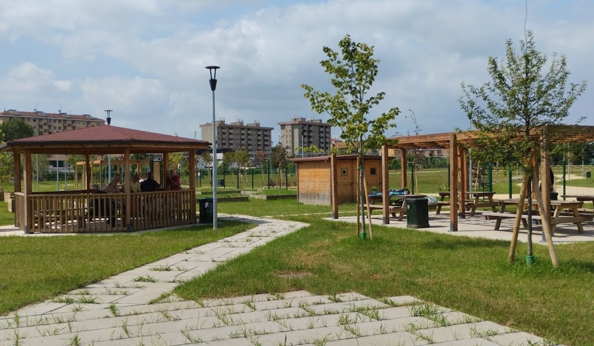 I gazebo nel Parco Giambellino