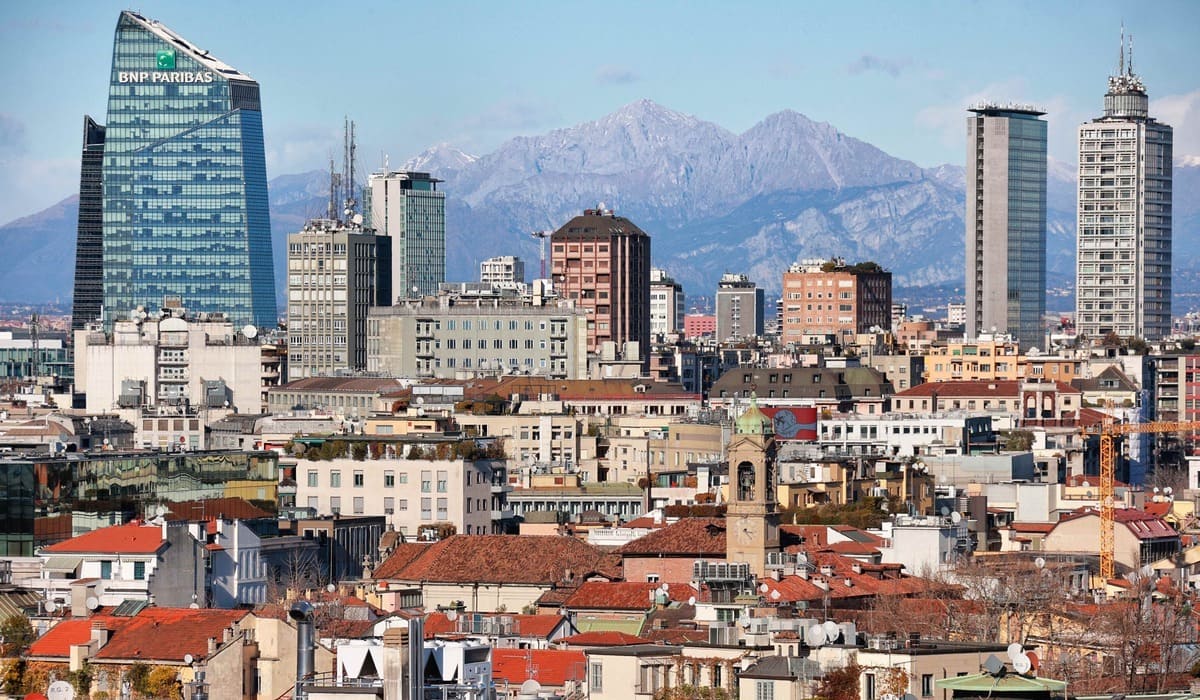 Milano vista dall'alto.