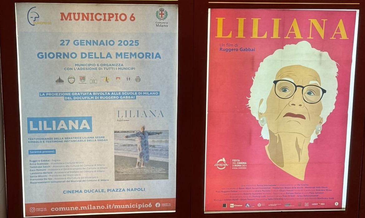 Il manifesto del docufilm Liliana di Ruggero Gabbai.