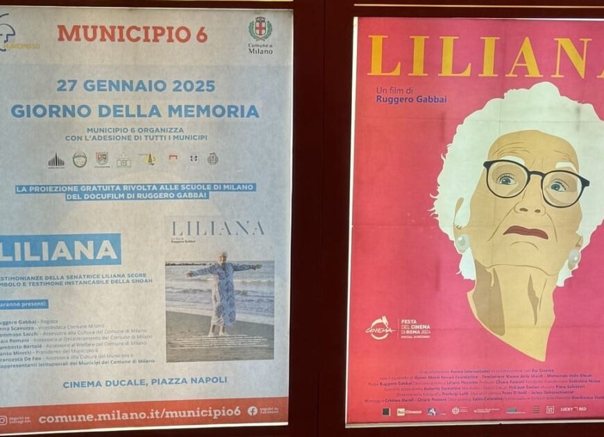 Il manifesto del docufilm Liliana di Ruggero Gabbai.