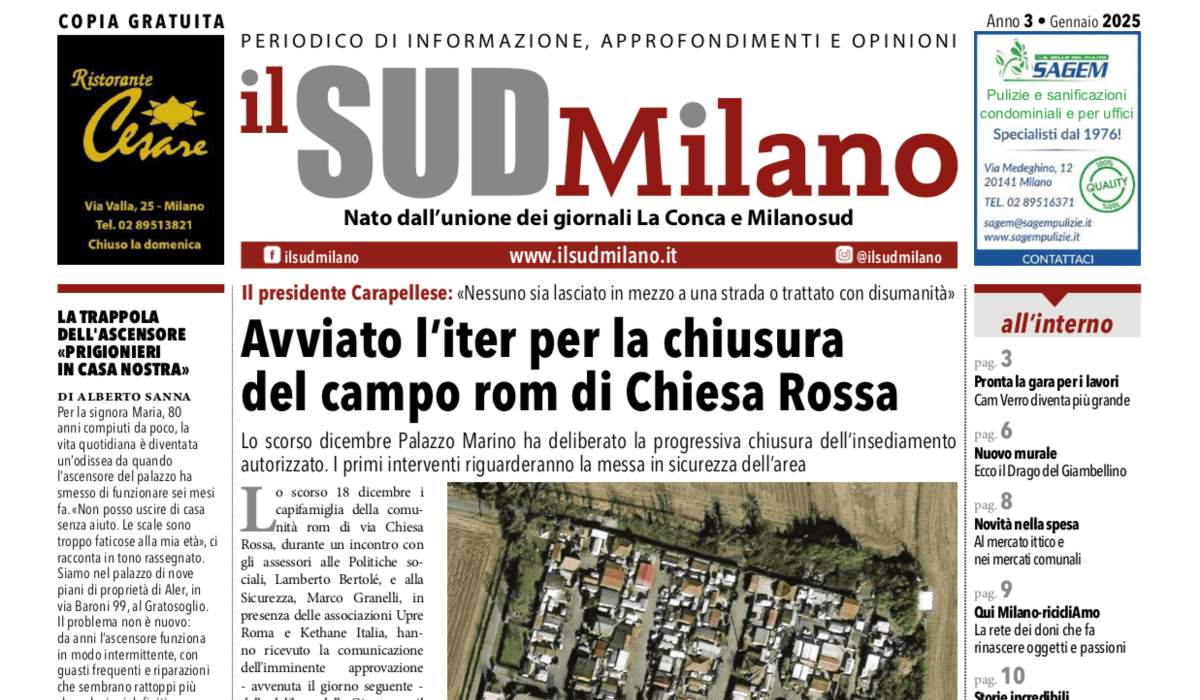 Anteprima prima pagina gennaio 2025