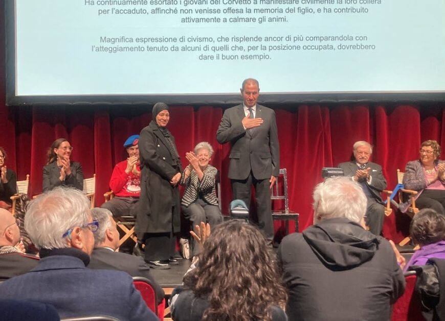 Yehia Elgami e la moglie Farida, premiati con il Panettone d'Oro.